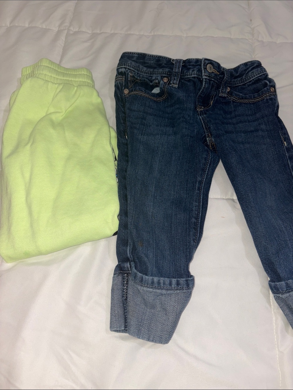 Kids Neon Green Sweatpants - Brand Not Specified